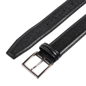 Crockett & Jones Bälte - Black Scotch Country Grain