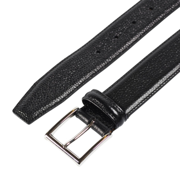 Crockett & Jones Bälte - Black Scotch Country Grain