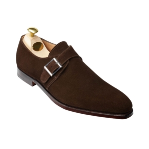 Crockett & Jones Monkton - Dark Brown Calf Suede
