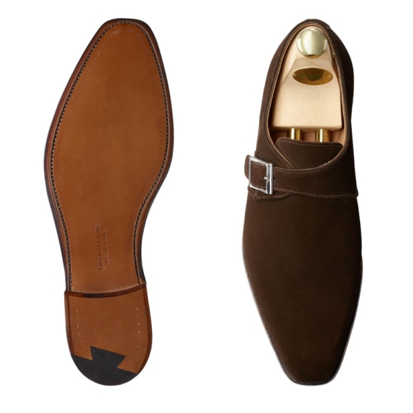 Crockett & Jones Monkton - Dark Brown Calf Suede - Bild 2