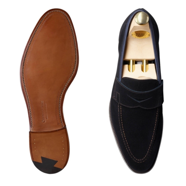 Crockett & Jones Teign - Navy Suede - Bild 2