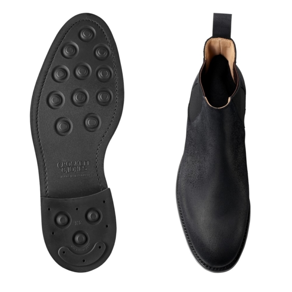 Crockett & Jones Chelsea 5 – Black Rough-Out Suede - Bild 2