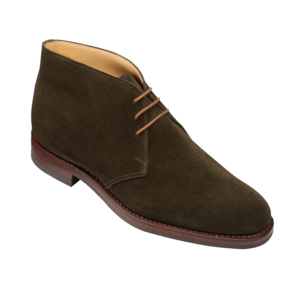 Crockett & Jones Chiltern – Earth Green Suede