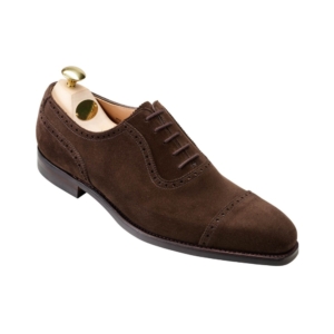 Crockett & Jones Westbourne - Dark Brown Calf Suede