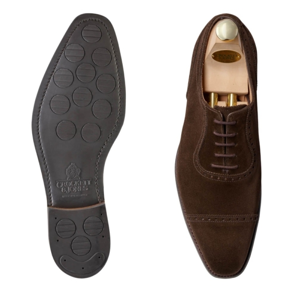 Crockett & Jones Westbourne - Dark Brown Calf Suede - Bild 2