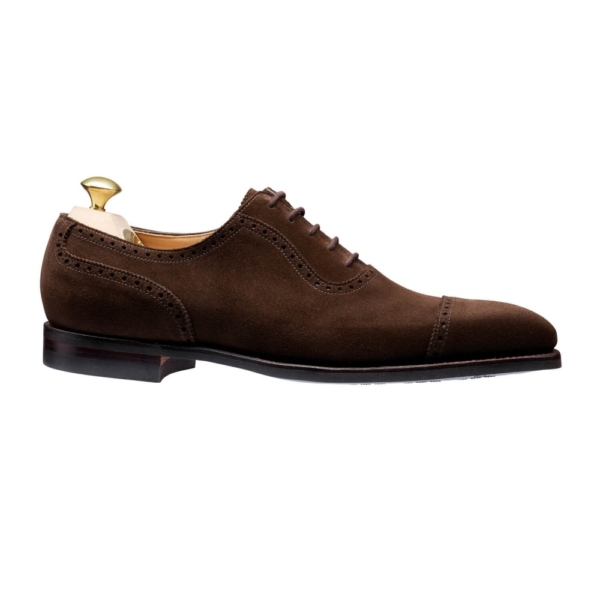 Crockett & Jones Westbourne - Dark Brown Calf Suede - Bild 3