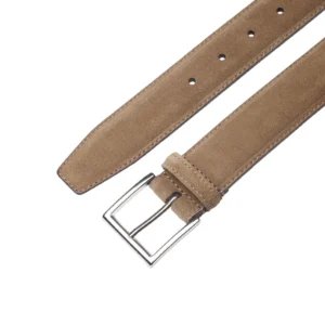 Crockett & Jones Bälte - Khaki Suede