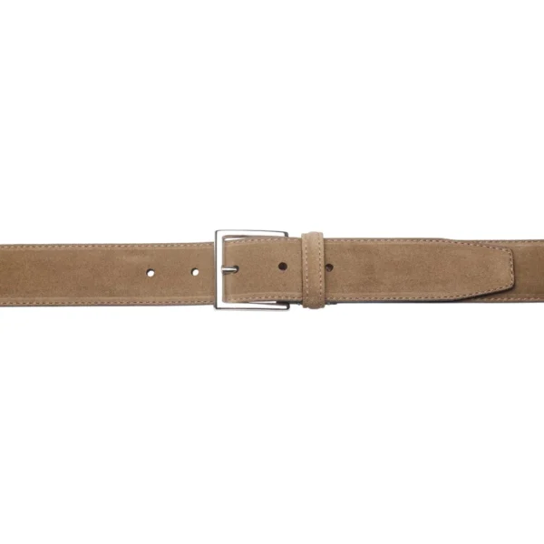 Crockett & Jones Bälte - Khaki Suede - Bild 3