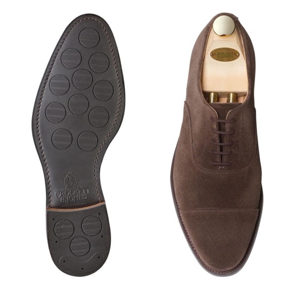 Crockett & Jones Connaught 2 – Dark Oak Suede City Sole - Bild 2