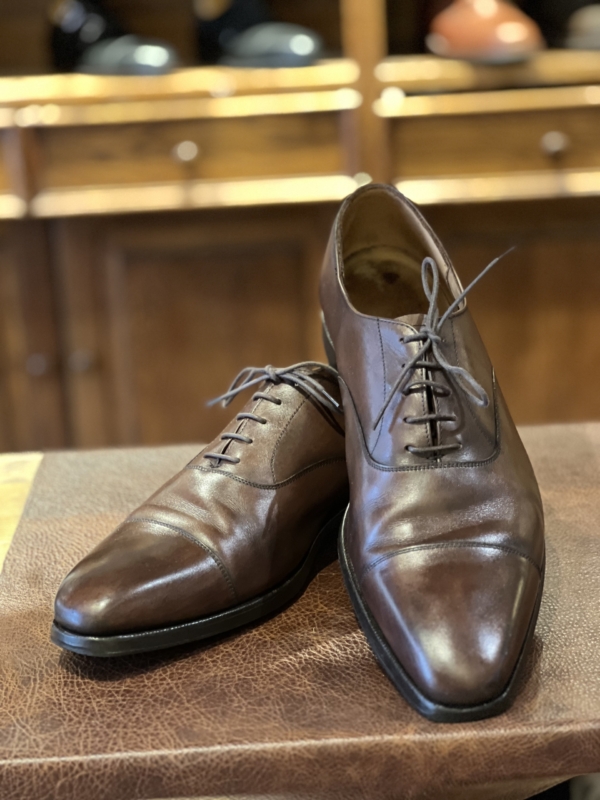 Crockett & Jones Hallam, Pre-owned - Dark Brown Burnished Calf