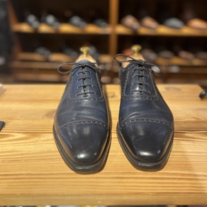 Crockett & Jones Westbourne, Pre-owned - Navy Burnished Calf