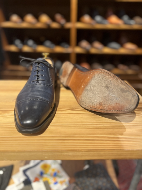 Crockett & Jones Westbourne, Pre-owned - Navy Burnished Calf - Bild 3